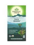 Organic India TULSI BRAHMI 25 Tea Bags, Stress Relieving & Energizing